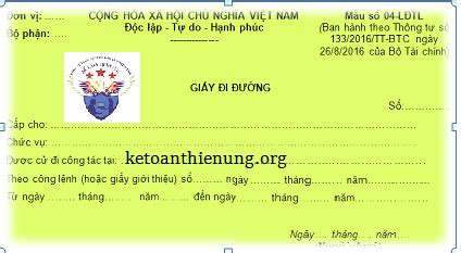 Xem ngay Top 20+ mẫu giấy đi đường công tác hay nhất - Ford Phú Mỹ