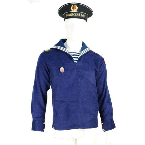 Russian Navy Military Uniform Long Sleeve Shirt