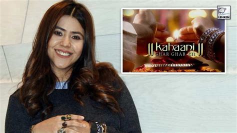 Ekta Kapoor Gets Nostalgic As Kahaani Ghar Ghar Kii Turns 20