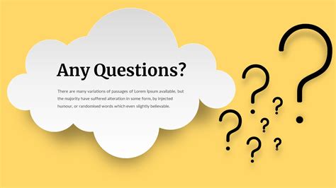 Any Questions Template for Presentations | Slidebazaar