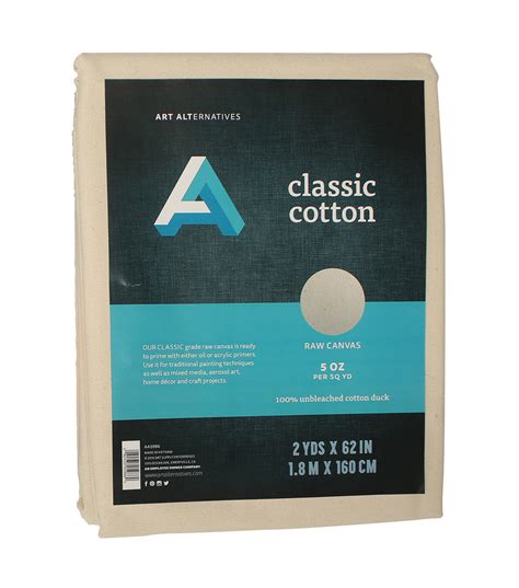 Art Alternatives Cotton Canvas Folds 62" x 2 yds Unprimed 5 oz | JOANN