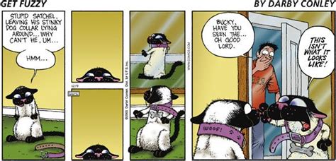 Get Fuzzy by Darby Conley, December 09, 2001 Via @GoComics | Fuzzy, Cat comics, Cartoons comics