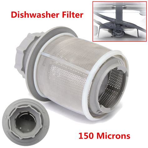 2 part dish washer mesh filter set grey pp dishwasher for bosch 427903 ...