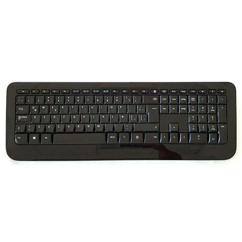 Teclado Ergonómico Inalámbrico, 2.4GHz, Color Negro, Español, Wireless ...