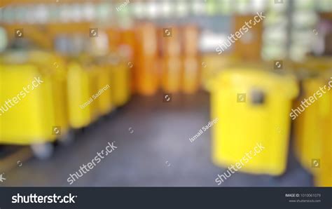 Blur Image Yellow Bin Hazardous Waste Stock Photo 1010061079 | Shutterstock