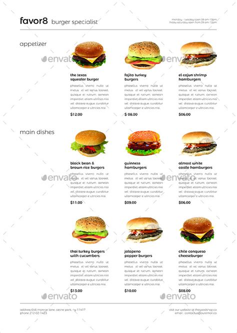 Burger Menu Examples With Pictures - IMAGESEE