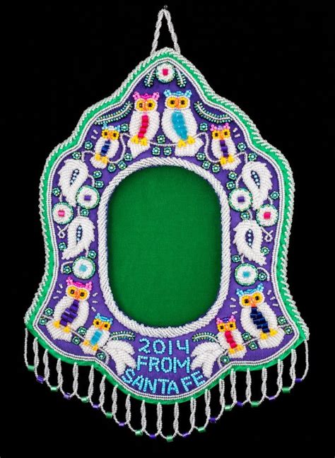 From Santa Fe 2014 Picture Frame, made by Grant Jonathan, Tuscarora | Bead frame, Native ...