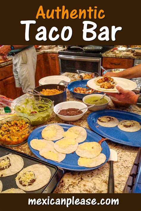 Taco Bar for 20 | Taco bar, Mexican food recipes, Latin american recipes