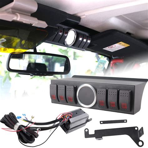 DDUOO Jeep Switch Panel Overhead Switch Pod LED Light Bar 6-On/Off ...