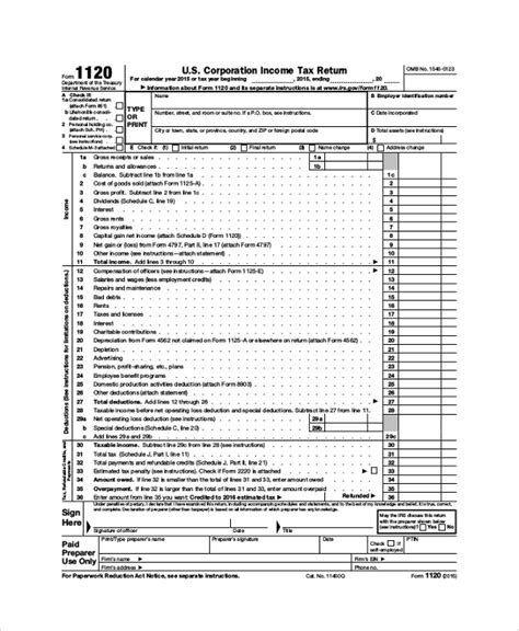 FREE 9+ Sample Schedule C Forms in PDF | MS Word