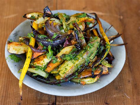 Roasted Winter Root Vegetables with Salsa Verde Recipe | Maggie Beer