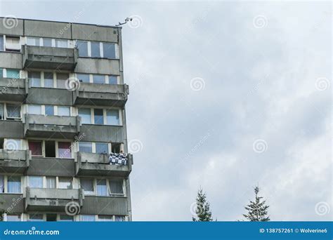 A Picture of an Old Brutalist Communist Hotel Stock Image - Image of ...