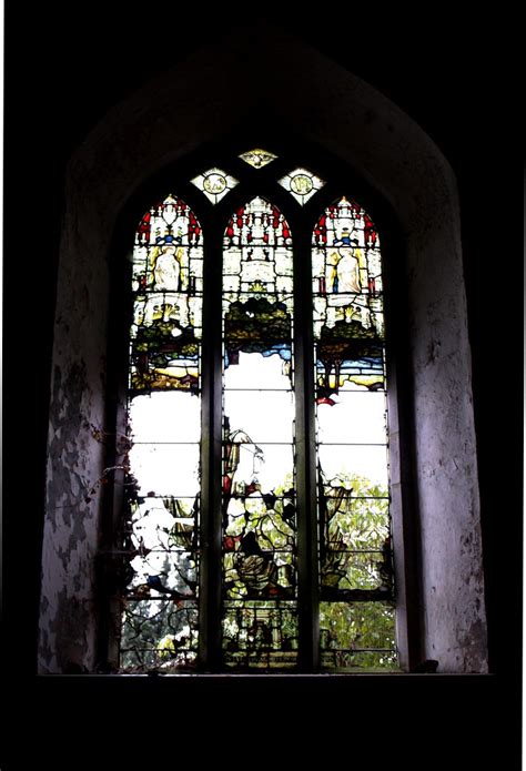 Glass | Remnants of stained glass window in the old abandone… | Flickr