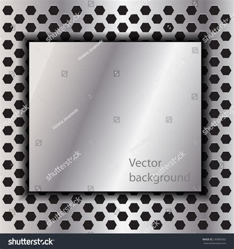 Metal Texture Grid Background Template Design Stock Vector (Royalty ...