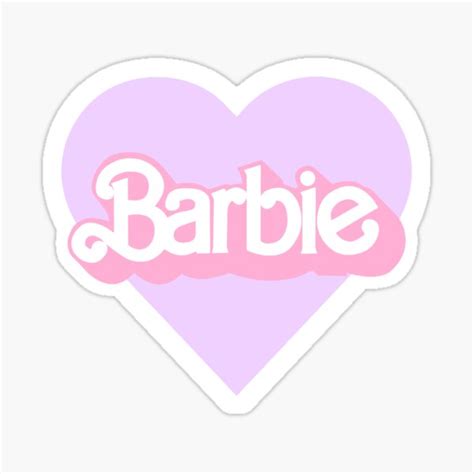 Pegatina for Sale con la obra «corazón de barbie púrpura» de lasiurus ...