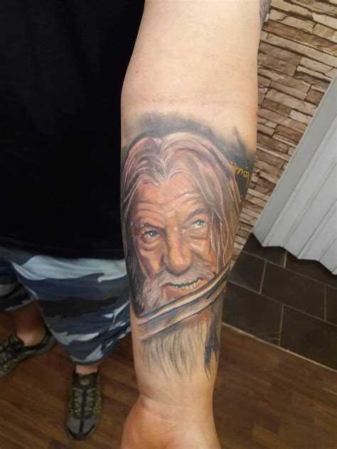 Gandalf tattoo by Arnost! Limited availability at Revival Tattoo Studio. | Gandalf tattoo ...