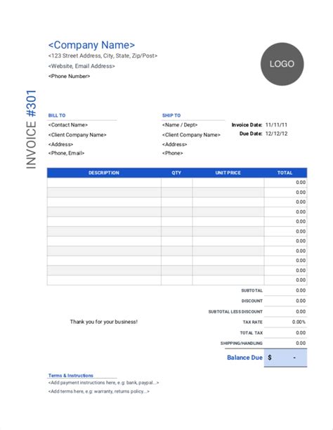 Invoice word template - earthnaa