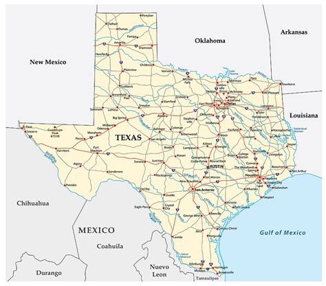 Texas Border Towns Map