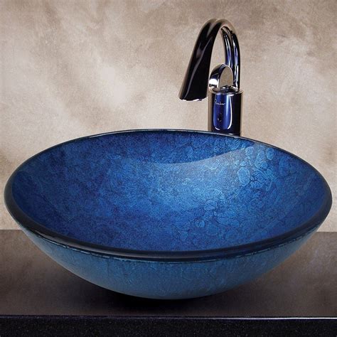 Blue Vessel Sink - Ideas on Foter