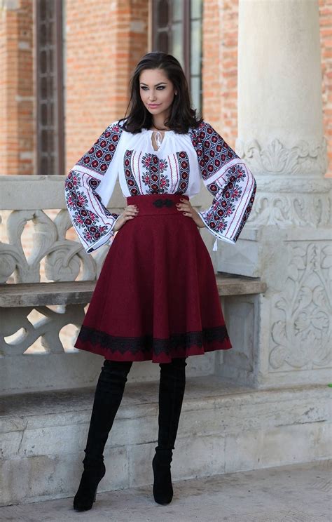 Iiana - inspired by romanian traditional costume | Abiti ricamati, Vestiti, Abiti lunghi