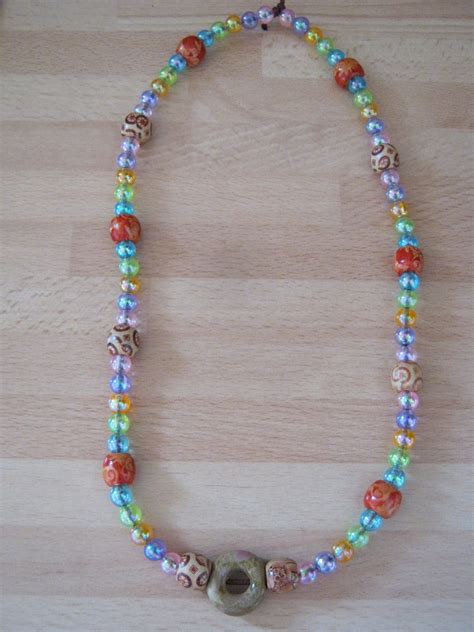 Beaded Necklace · How To Make A Single Strand Bead Necklace · Jewelry ...