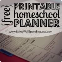 Free Printable Homeschool Planner