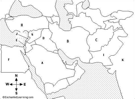 Middle East Map Quiz Diagram | Quizlet