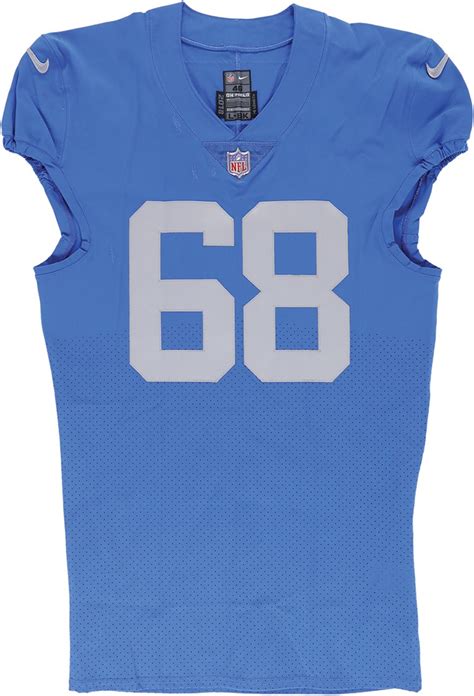 2018 Taylor Decker Detroit Lions Game Worn Jersey