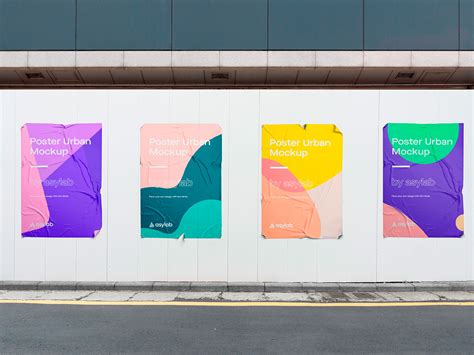 10 Urban Poster Street Mockups - PSD by Asylab on Dribbble