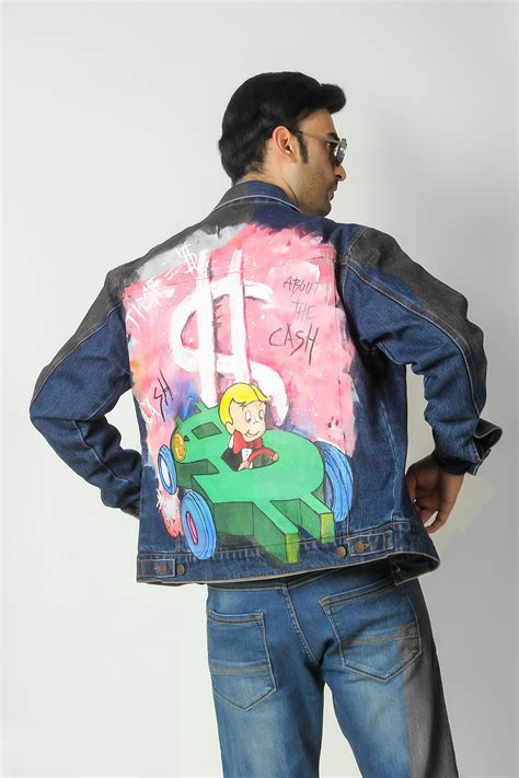 Richie Rich - Hand-Painted denim jacket for men – Paneni