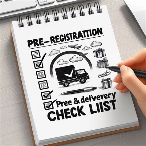 Pre-registration & Pre-delivery check list