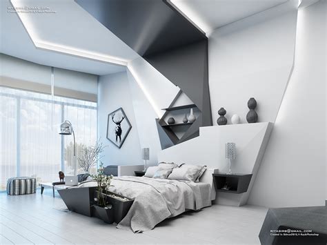 futuristic bedroom design on Pantone Canvas Gallery