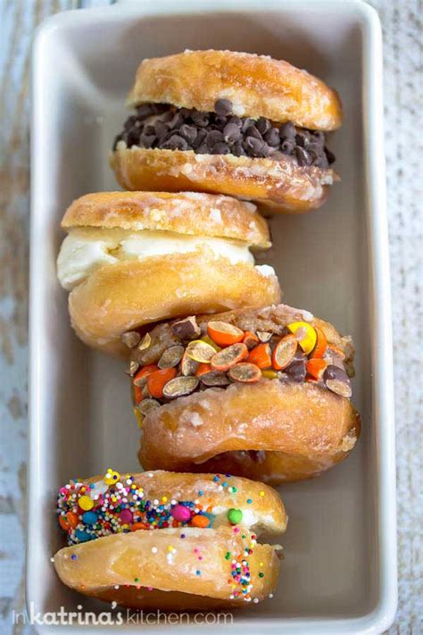 Donut Ice Cream Sandwiches