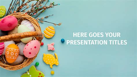 Free Easter Green Powerpoint Template | Master Bundles