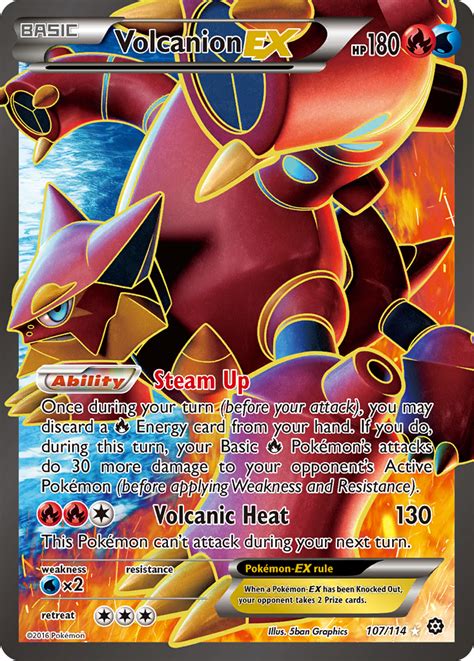 Volcanion-EX 107 (Steam Siege 2016) Pokemon Card