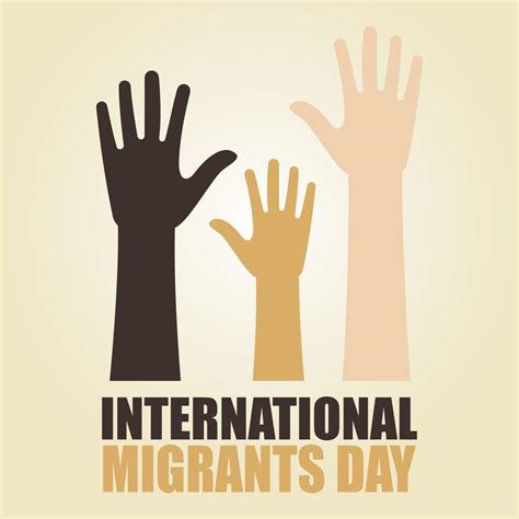 International Migrants Day Template Vector, for Poster and Quotes ...