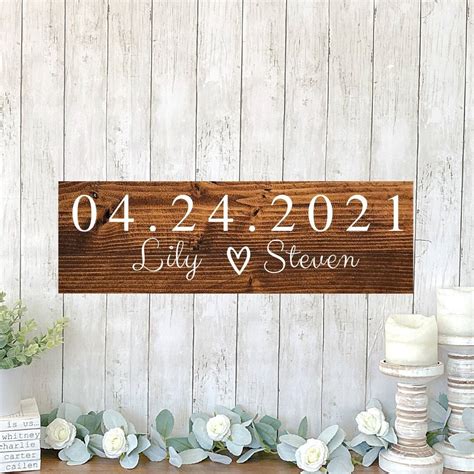 Custom Sign Save the Date Sign Wedding Announcement Sign | Etsy