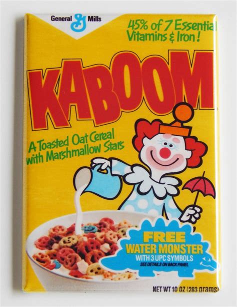 Kaboom Cereal Box Fridge Magnet | Etsy