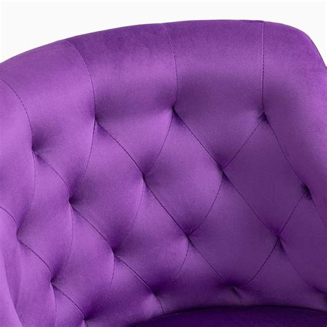 Modern Velvet Desk Chair with Swivel for Home Office,Purple - Walmart.com