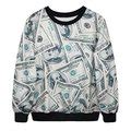 sweater, money, top, money sweater, green, white, shirt, money, dollar ...