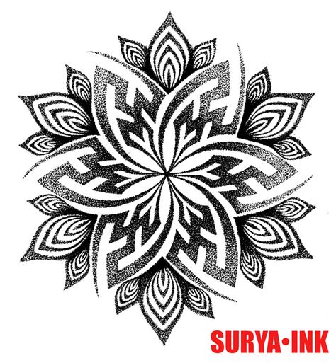 Mandala Handpoke Tattoo Design - C A Wills by Chris-Anthony-Wills on DeviantArt