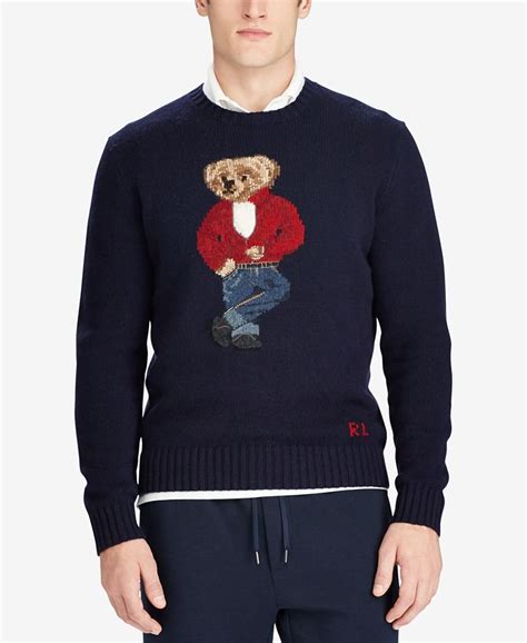 Polo Ralph Lauren Men's Polo Bear Sweater - Macy's