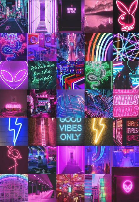 Neon aesthetic wallpaper 💛💚💜 | Aesthetic iphone wallpaper, Iphone ...