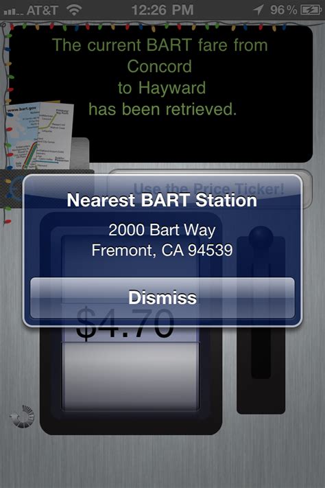 BART Fares App for Free - iphone/ipad/ipod touch