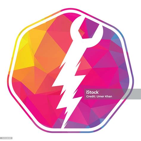 Flash Repair Logo Template Design Vector Stock Illustration - Download Image Now - Abstract ...