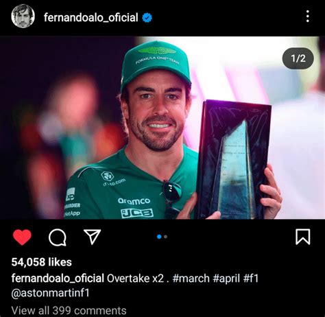 Fernando Alonso wins his second overtake of the month award. : r/formula1