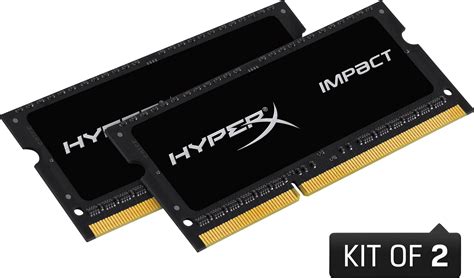 Kit mémoire PC portable HyperX IMPACT Black HX316LS9IBK2/16 16 Go RAM DDR3L 1600 MHz CL9 9-9-33 ...