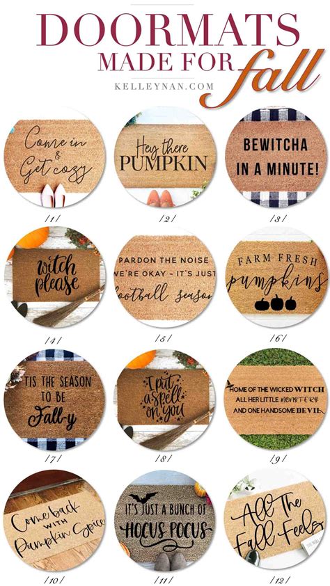 12 Fun Fall Doormats to Dress Your Entry for the Season - Kelley Nan