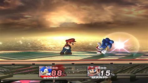 Super Smash Bros Brawl - Battle - Sonic X Mario - YouTube