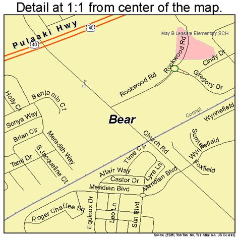 Bear Delaware Street Map 1004130